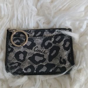 Coach key ring card holder